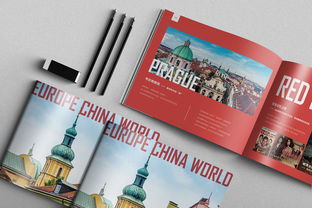紅色商務(wù)國外旅游公司畫冊